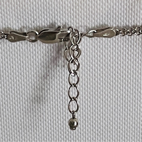 Large Smokey Topaz Sterling Pendant and Double Silver Necklace - Picture 3 of 11